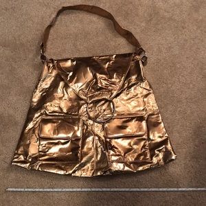 Faux leather purse
